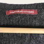 Comptoir des Cotonniers Black Wool Knit Cropped Long Sleeve Sweater Sz XS Photo 1