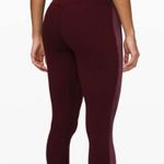 Lululemon Align Super High Rise Garnet Velvet Striped Special Edition Leggings Photo 2