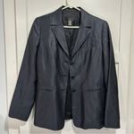 BCBG Max Azria 100% Silk Black 3 Button Long Sleeve Blazer Women 8 Photo 0