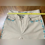 Ralph Lauren Jeans Co Western Beaded Flare Jeans Country Boho Beige Size 10 Photo 7