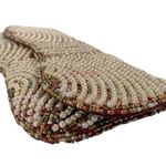 okpta1519426 Hand Beaded
Pearl and bead Clutch Purse Red Photo 3