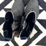 Jeffrey Campbell Edmond Leather Chelsea Ankle Boot Grey Multi Exotic Size 6 Photo 11