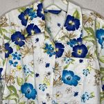Karen Scott  Linen Blend‎ Floral Top Photo 2