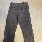 Levi's LEVI’S Ribcage Straight Ankle Length Gray Wash Denim Jeans‎ Button Fly Size 32 Photo 2