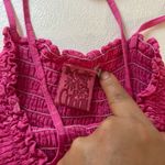 Cabali Hot Pink Smocked Midi Sundress Size M | Hawaiian Floral Beach Dress Size M Photo 2