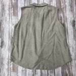 Big Dogs VTG Resortwear 100% Silk Top Sz M Pale Green Button Up Tropical Coastal Photo 3