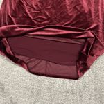 Boden Livia Dress Womens 16 18 Long Ruby Ring Red Velvet Shift Maroon Holiday Photo 4