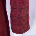 Hezardastan Green and Red reversible‎ open front blazer Photo 15