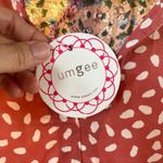 Umgee  Women's Pink Printed Floral Boho Mini Dress Size L. NEW Photo 4