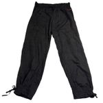 Mambo‎ Lounge Pants Snakeskin Print Drawstring Ankle Elastic Waist Size 16* Black Photo 0