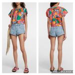 Isabel Marant ‎ Zinalia Printed Crop T-Shirt XS Photo 1