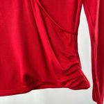 Cupcakes and Cashmere Erick Knit Faux Wrap‎ Top in Red Size Small Photo 3