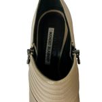 Manolo Blahnik  size 37 US 7 Taupe Peep Toe Booties ankle heeled leather Photo 3