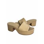 Vince  Leather Slide Sandal Size 7US Chunky Block Heel Photo 2