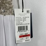 Adrianna Papell  Ivory White Beaded Embellished Maxi Gown Women's Size 10 NWT* Photo 6