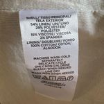 Ann Taylor Linen Blend Wrap Dress Size M Beige Black Belt Collared Sleeveless Photo 4