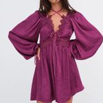 For Love & Lemons Henley Jacquard Long Sleeve Mini Dress NWT size XS Photo 0