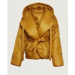 Norma Kamali  Hooded Sleeping Bag Coat Short – Mocha – M/L – NWOT Photo 1