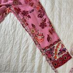 Magaschoni  Pink Floral Satin Pants NEW Photo 10