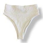 Aerie NWT High-Waisted Floral Bikini Bottoms Womens Size XS White Photo 0