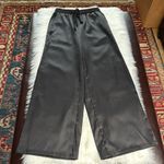 SheIn  Black Satin Wide Leg Pants Photo 1