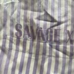 Woven Sleep Shirt Dress Lavender Costal Stripe Photo 2