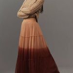 Anthropologie ANTHROPOLPOGIE Let Me Be Ombre Tulle Maxi Skirt | Red Motif | XL | NWOT Photo 3