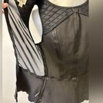 DL1961 Reese Lamb Leather Peplum Top Size XS Photo 10