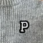 PINK - Victoria's Secret VS PINK Grey Knit Sweater Photo 2