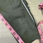 Zyia  Active Women Size 6-8 Olive‎ Logo Stripe Light n Tight Hi-Rise Capri 20" Photo 5