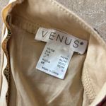 Venus  Cream/Red Rose Print Ruched Long Sleeve Dress Size L Fall 21’ Photo 2