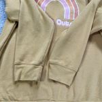 alpenglow Women’s Happiest Outside Crewneck Sweatshirt Longsleeve in Mustard XL Yellow Photo 9