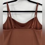 Girlfriend Collective  Jumpsuit Romper Spaghetti Strap Unitard Chocolate Brown XL Photo 14