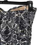Allihop Anthropologie One Piece Swimsuit Black White Floral Skirted Size small Photo 5
