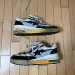 BAPE Black & White Star Sneakers Size Men's 5.5/ Women's 7.5 Photo 3