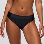 prAna  Black Summer Wave Bikini Swim Bottom Mid Rise Size Medium Swimwear Photo 0