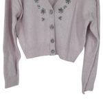 Gianni Bini GB  Embellished Long Sleeve Sweater size Large NWT Pastel Light Pink Photo 4