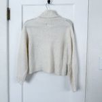 Cotton Candy LA | Turtleneck Ribbed Knit Sweater in Ivory White Size M/L Size M Photo 2