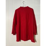 143 Story Women’s 3X/4X Plus Size Oversized Knit Sweater Pullover Ribbed Red Photo 3