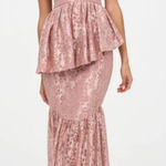 For Love & Lemons Shai Maxi Dress Dusty Pink Size Medium NWT Feminine Romantic Photo 0