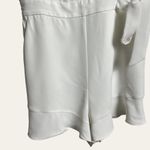 Parker Cartagena Pearl White Tie Waist Romper Size 6 Photo 9