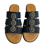 Easy Street  Blue Beaded Slide Sandal Size 7.5 New Photo 24