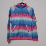Burton  Columbo WB Peak Hoodie Full Zip Jacket Multicolor Spellout - Size Medium Photo 14