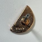 Foxy Original Set of 3 Stud Earrings Bar Half Moon Circle Gold Silver Tone Photo 4