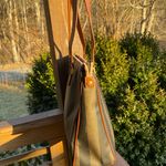 Fendi Authentic Pequin Striped shoulder Tote Bag Photo 1