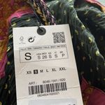 ZARA NWT  BOHEMIAN BLOGGERS FAV PRINTED WRAP MINI SKIRT GREEN PINK SMALL Photo 6