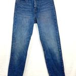 Levi's Jeans 26 White Oak Cone DEnim Medium Wash Raw Hem Button Pink Dyed Skinny Photo 0