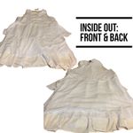 J.Crew  WHITE COTTON POPLIN TIERED LACE UP MINI DRESS NWT (XL) Photo 8