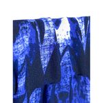 EXPRESS  Blue Maxi Skirt Paisley Side Slit Tribal Boho Bohemian Festival Women M Photo 3