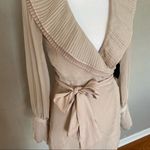 Chrissy Teigen X REVOLVE NWT Sands Ruffle Mini Wrap Dress, Blush/Ivory XS Photo 5